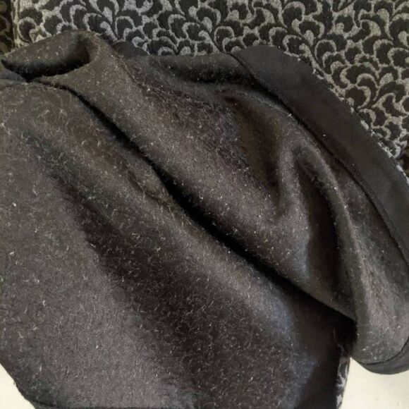 Ann Taylor LOFT Top Womens Size Small Black Gray Velvet Brocade Work Casual Chic - Picture 4 of 9